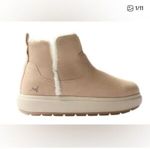 NWOT Reef Neutral Tan Horizon Daniella Faux Fur Warm Bootie Boot 8